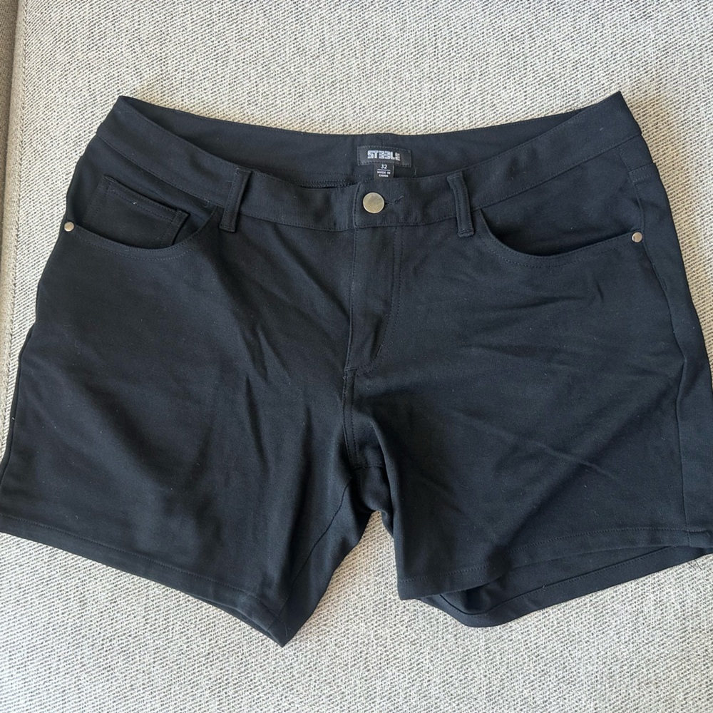 Steele St33le Black Shorts - NWOT